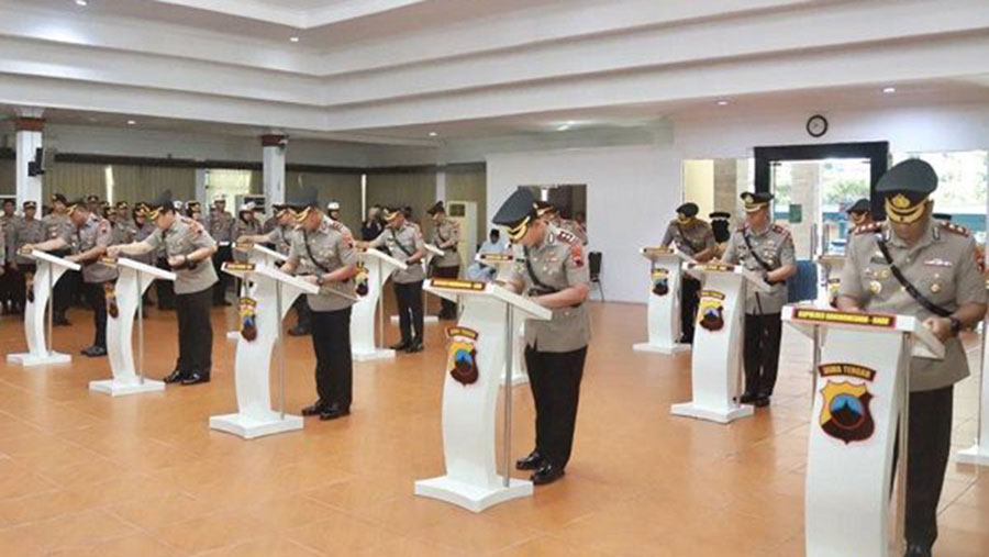 Daftar Mutasi Besar-besaran di Polda Jateng, 23 Pejabat Diganti