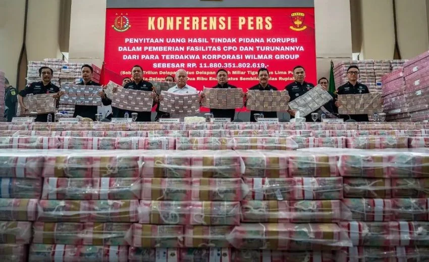 Tumpukan Uang Skandal Korupsi Wilmar Group:   Capai Rp11,8 T