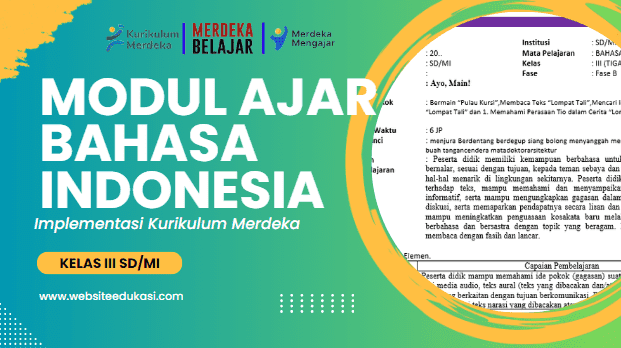 Modul Ajar Bahasa Indonesia Kelas 3 Bab 3 Pekan ke-3 Semester1